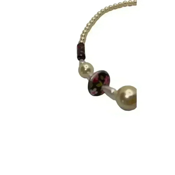 Vintage faux pearls and beads necklace 26 inches - Picture 4 of 8
